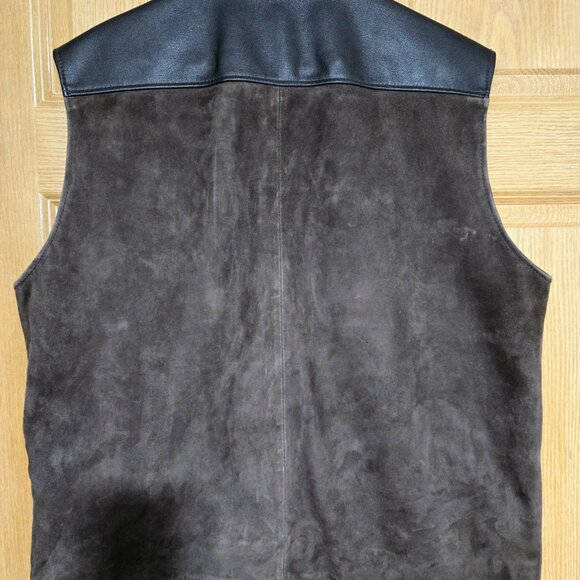 Full Grain Genuine Leather Vest Inspired by John Wayne - Picture 5 of 6
